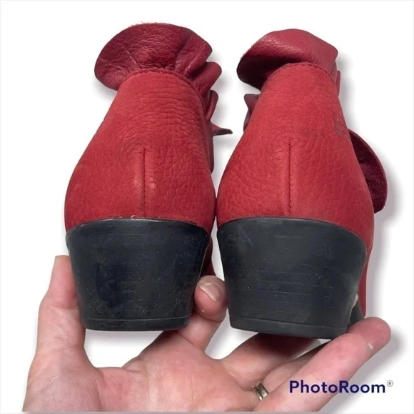 Loints of Holland Mary Jane Heels with Superfeet Insoles – Size 38 Burgundy - Picture 5 of 11